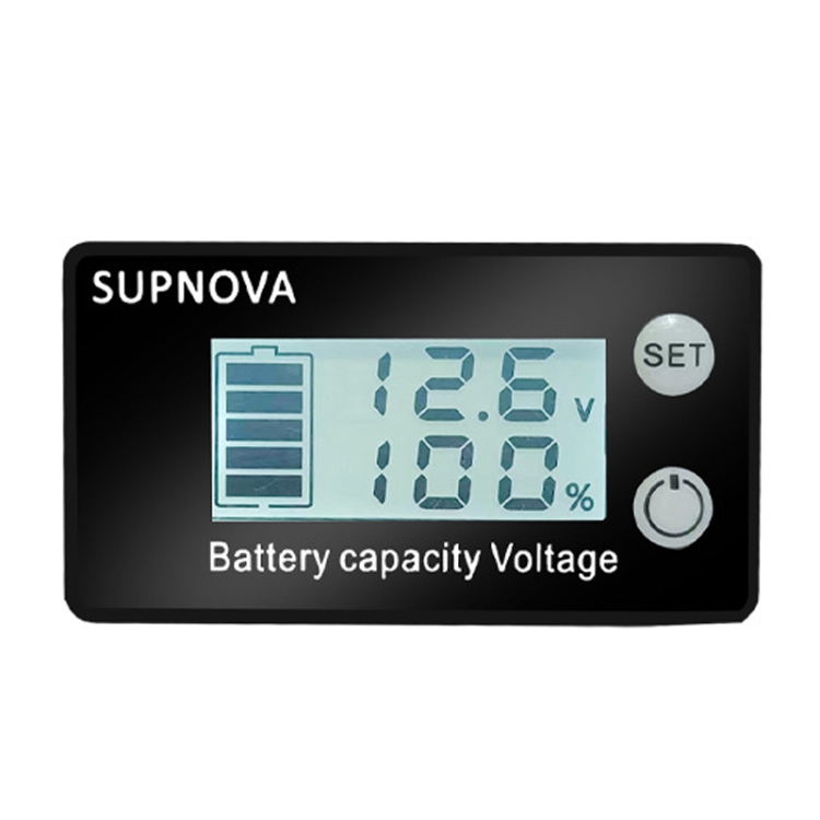 

SUPNOVA LCD Two-wire Voltage and Electricity Meter DC Digital Display Voltmeter(White)