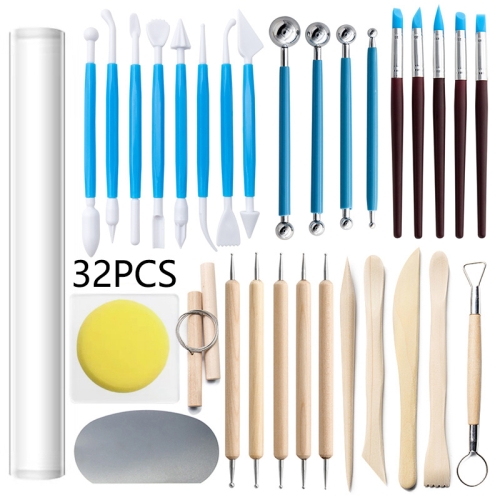 

32-in-1 Clay Pottery Clay Carving and Making Combination Tool