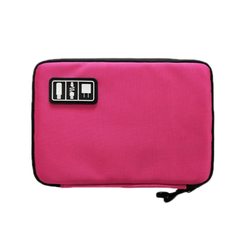 

Multifunctional Portable Mobile Phone Digital Accessories U Disk Storage Bag, Color: Rose Red