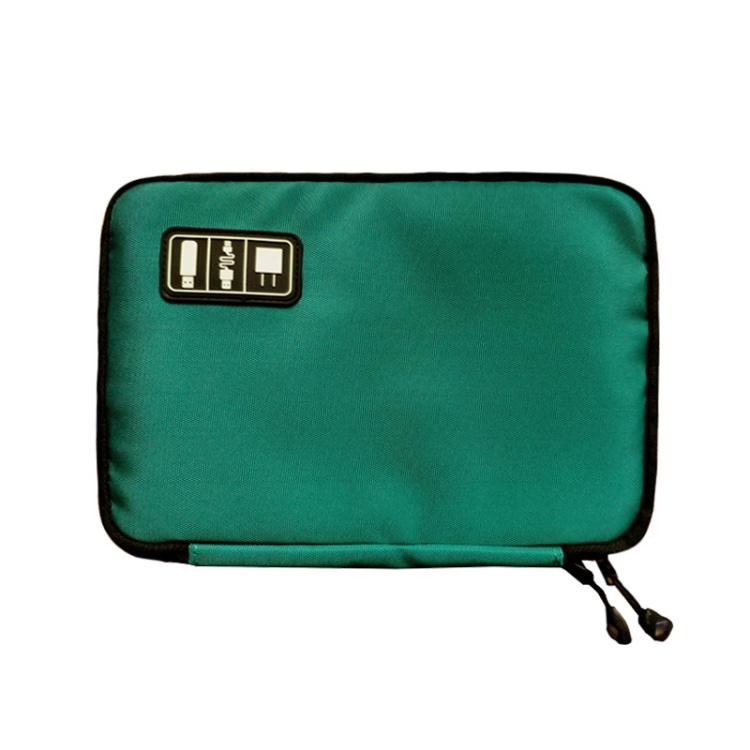

Multifunctional Portable Mobile Phone Digital Accessories U Disk Storage Bag, Color: Peacock Green