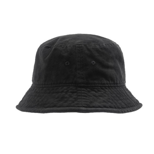 

Washed Solid Bucket Hat Versatile Hip Hop Street Hat, Size: Free Code(Black)