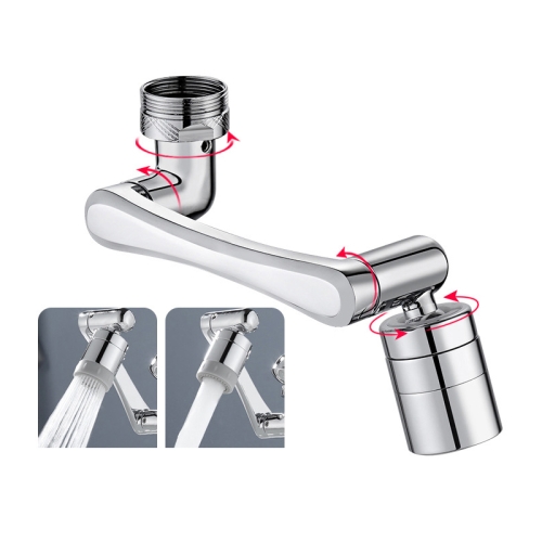 

Faucet Robot Arm Universal Extender 1080 Degree Lifting Aerator, Specification: All Copper Double Outlet