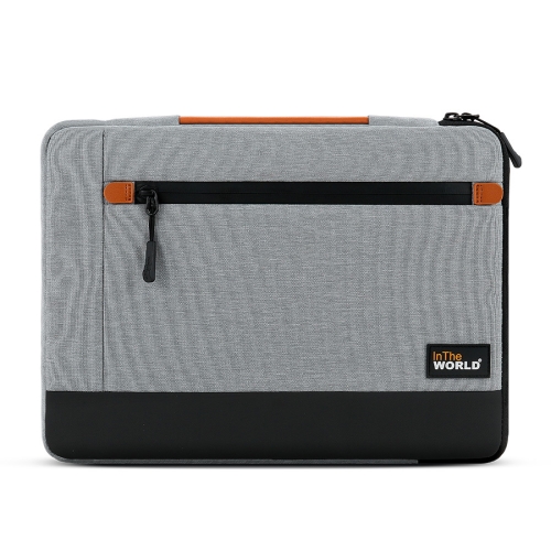 JRC MR22 360 Degree All-Inclusive Laptop Tote Bag, Size: 14 inch(Light Gray+Black)