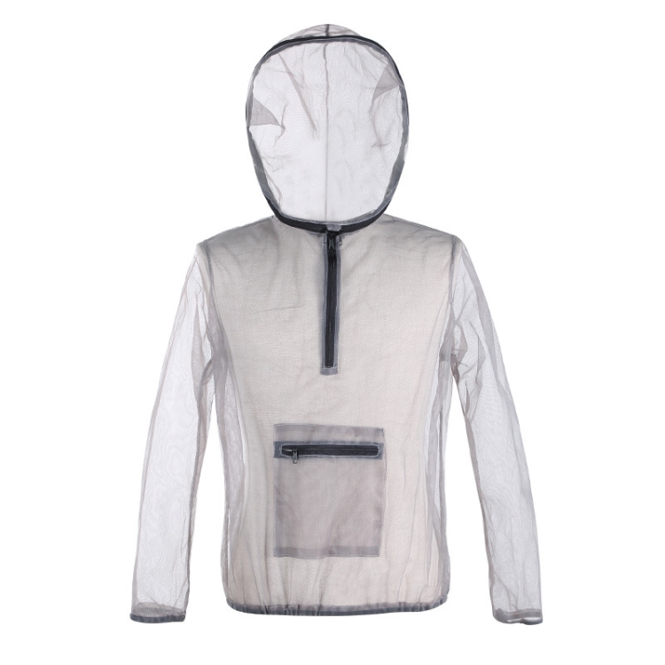 

Jungle Expedition Breathable Insect-proof Jacket With Hood Anti-bite Mesh Gauze Cloth, Size: XXL
