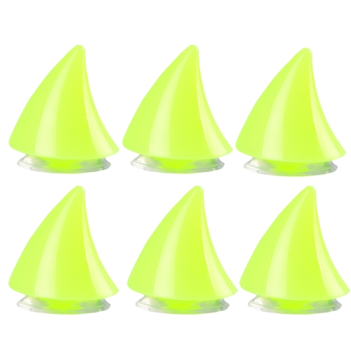 

6PCS Motorcycle Helmet Devil Sucker Decoration, Style: Small Horns (Fluorescent Green)