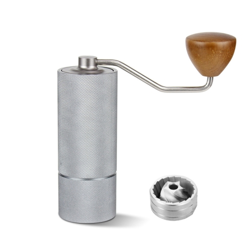 

CNC Stainless Steel Hand Crank Coffee Bean Grinder, Specification: Pentagon Gray