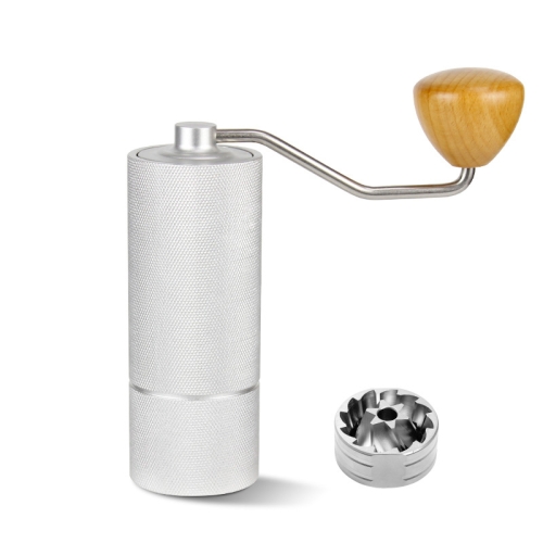 

CNC Stainless Steel Hand Crank Coffee Bean Grinder, Specification: Hexagon Silver