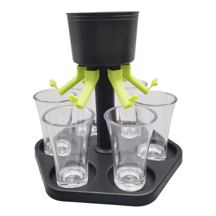 

2 PCS Bar Party 6 Cups Wine Dispenser Wine Pourer Drink Dispenser(6 Cups+Holder)