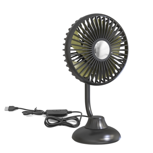 

F502 Mini Hose Small Fan Car USB Fan(Black)