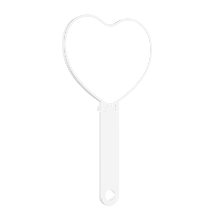 

Handheld Small Mirror Portable Folding Mini Pocket Makeup Mirror, Color: 3.5 -inch Heart -shaped