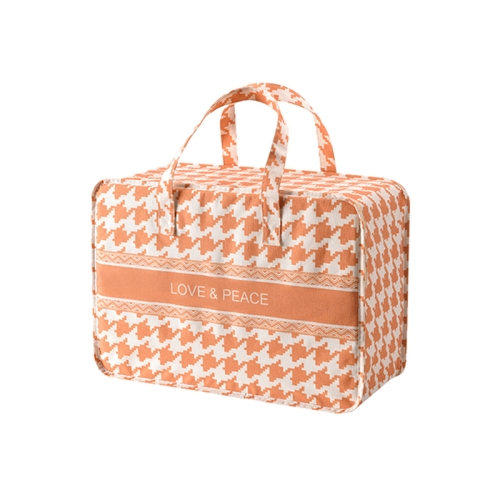 

Portable Home Clothes Organizer Moving Bag, Specification: 50x35x20cm(Orange Grid)