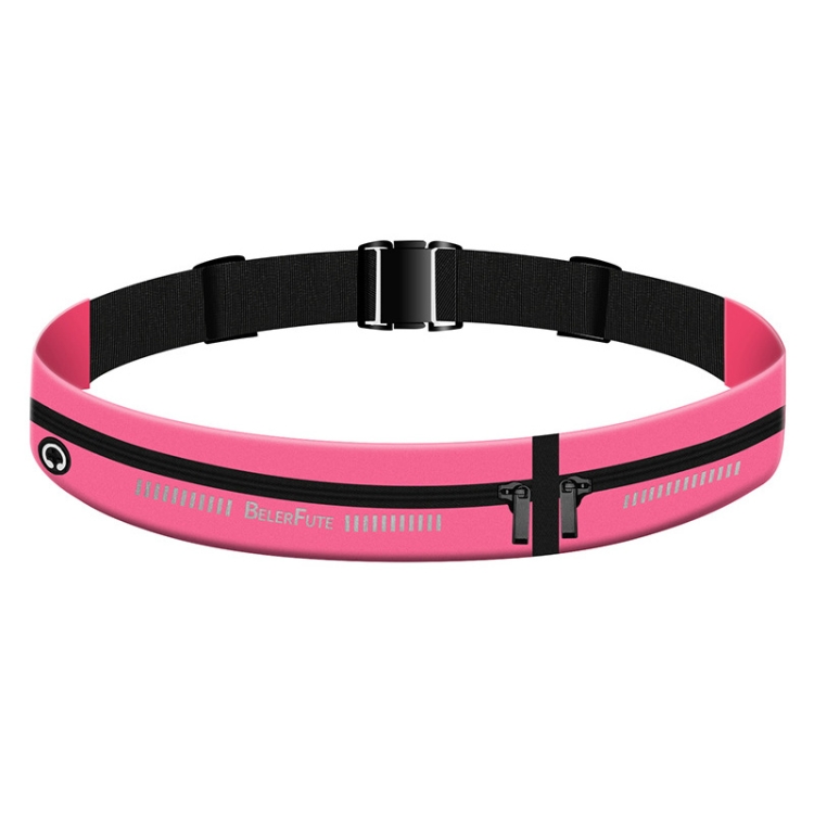 

Outdoor High Elastic Waist Bag Sports Running Mobile Phone Bag(Rose Red)