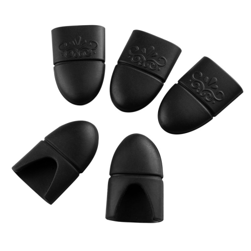 

4 PCS Nail Removal Clip Free Silicone Finger Sleeves(Black)