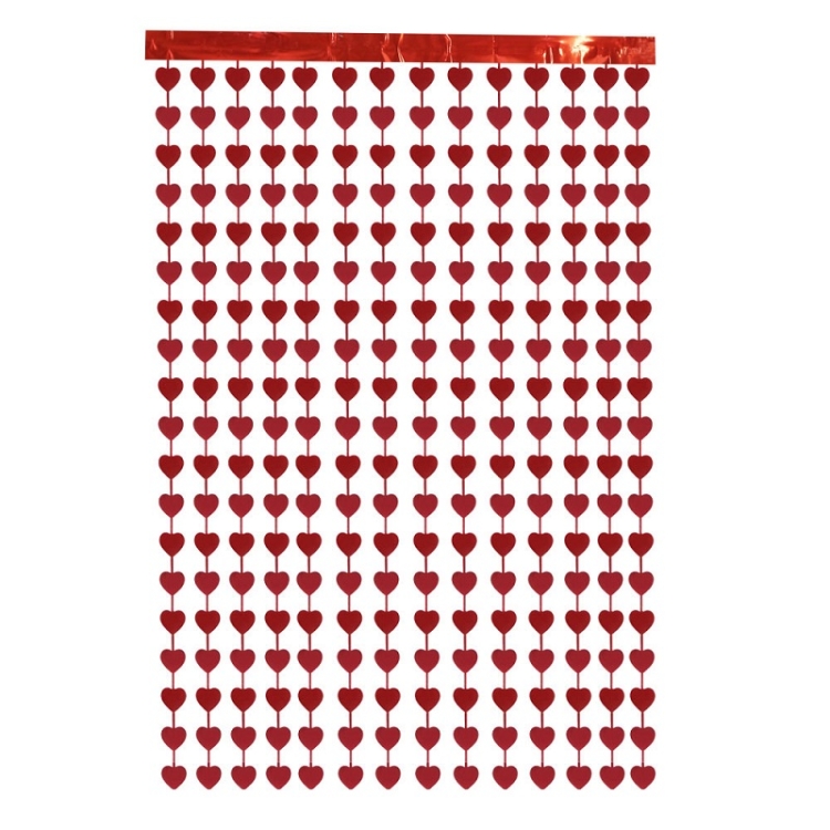 

2 PCS Thickened Peach Rain Curtain Wedding Decoration Venue Layout Props(Red)