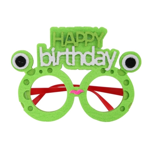 

2 PCS Funny Glasses Birthday Party Cartoon Decoration Photo Props, Shape: Frog