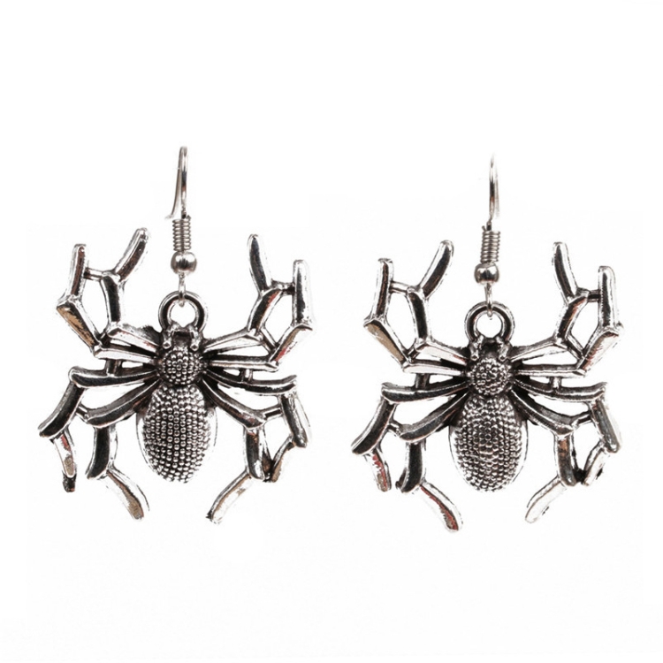 

4 Pairs Halloween Character Earrings Alloy Holiday Ornaments, Style: Spider