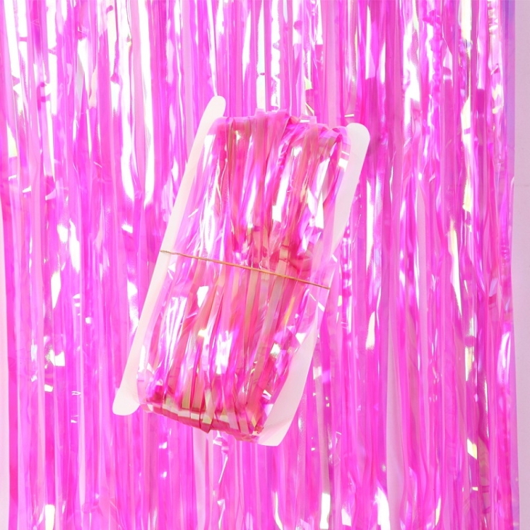 

2 PCS Candy Rain Curtain Festive Party Decoration Photo Background, Size: 1x3M Rose Red