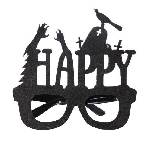 

3 PCS Halloween Decoration Funny Glasses Party Skeleton Spider Horror Props Tombstone