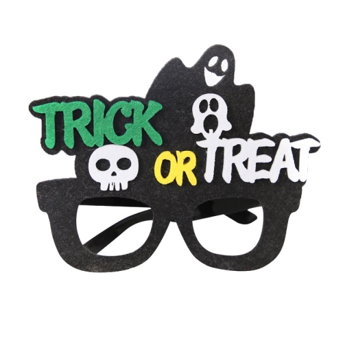 

3 PCS Halloween Decoration Funny Glasses Party Skeleton Spider Horror Props English Letters