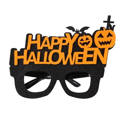 

3 PCS Halloween Decoration Funny Glasses Party Skeleton Spider Horror Props Letter Pumpkin