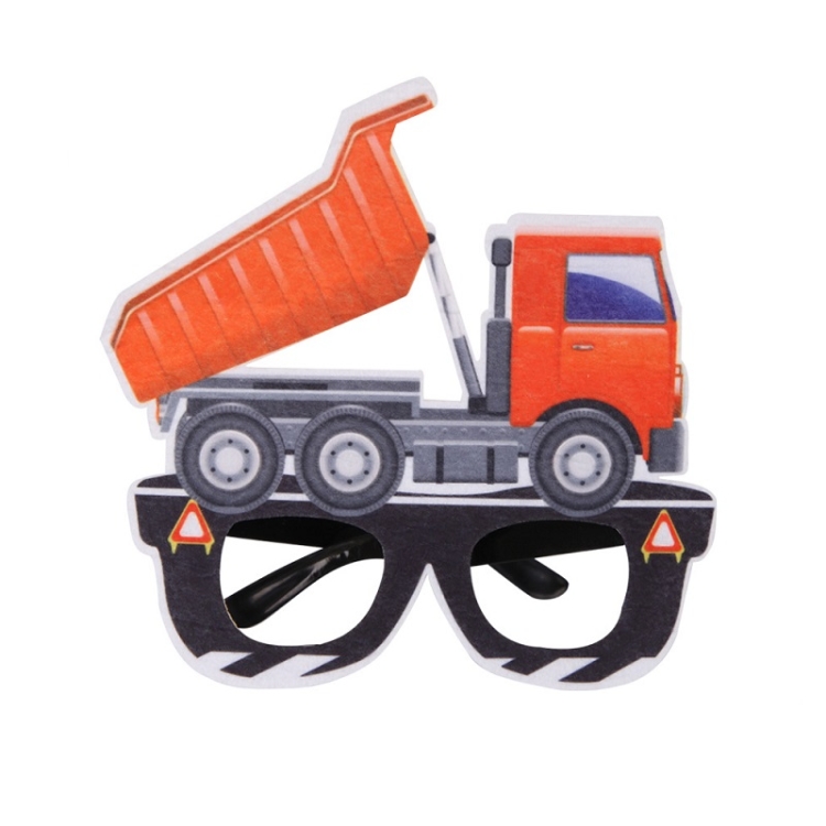 

3 PCS Children Birthday Party Funny Glasses Photo Props(Dump Truck)