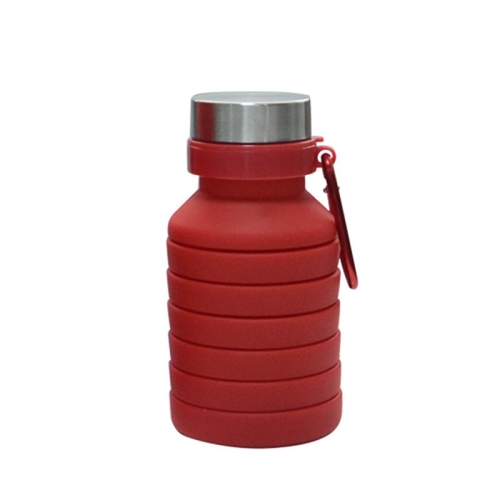 

SH-06 550ml Portable Foldable Silicone Water Bag(Red)
