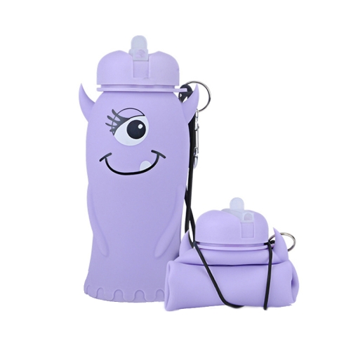 

Cute Cartoon Foldable Sports Water Bottle, Color: Demon (Purple)