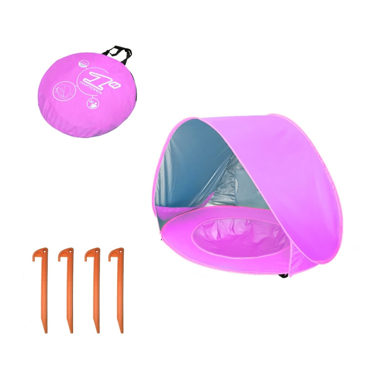 

Baby Beach Tent With Pool Portable Foldable Sunshelter, Color: Pink
