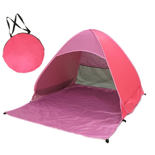 

Automatic Instant Pop Up Tent Potable Beach Tent，Size: 200x165x130cm(Pink)