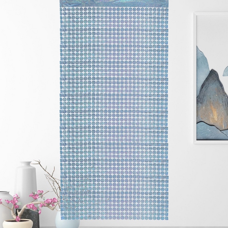 

2 PCS Laser Square Rain Curtain Birthday Party Background Decoration(1x2M Light Blue)