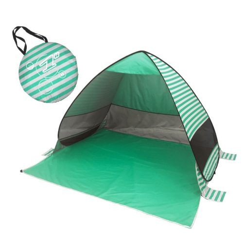

Automatic Instant Pop Up Tent Potable Beach Tent,Size:, Color: Lake Green Stripe