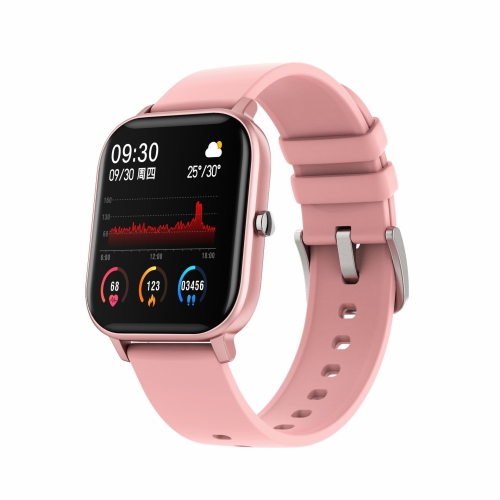 

P8 1.4 Inch Heart Rate Blood Pressure Monitoring Smart Watch, Color: Pink