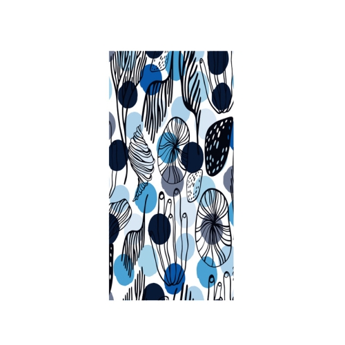 

Printed Solid Color Beach Vacation Swimming Bath Towel Beach Towel, Color: Lake Blue Lotus Leaf(Round Mesh Bag)