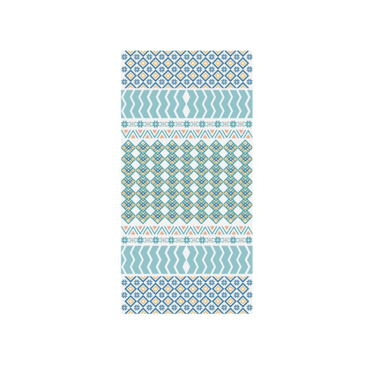 

Printed Solid Color Beach Vacation Swimming Bath Towel Beach Towel, Color: Water Green Bohemia(Round Mesh Bag)