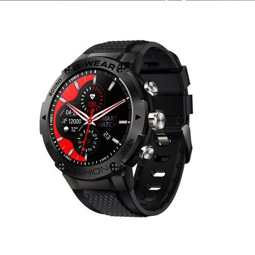 

K28H 1.32 Inch Heart Rate/Blood Pressure/Blood Oxygen Monitoring Watch, Color: Black