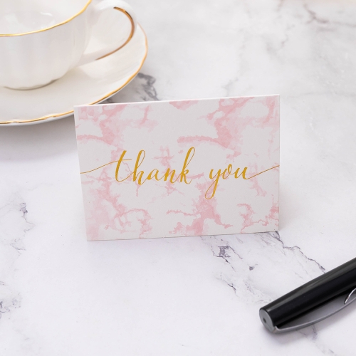 

50 PCS Holiday Thank You Messages Greeting Cards(Thank You Card 1)