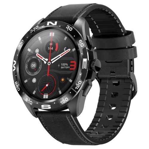 

I32 1.32 Inch TFT Sports Waterproof Smart Watch Supports Health Monitoring Custom Dial, Color: Black Leather
