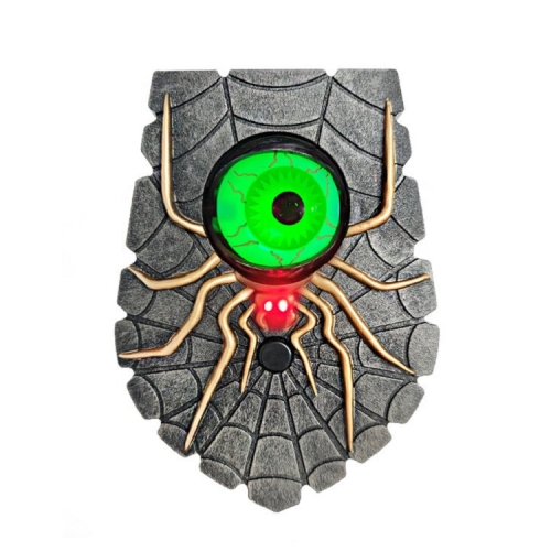 

Halloween One-eyed Doorbell Glowing Horror Sound Decoration Pendant Green Eye Spider