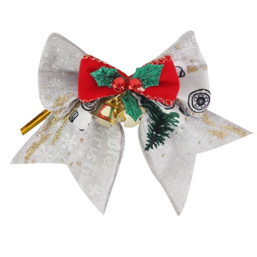 

5 PCS Mini Christmas Tree Bow Bell Pendant Gift Box Decoration(I Model)