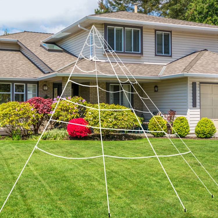 

Halloween Spider Web Triangle Net Outdoor Decoration Props, Size: 5m x4.8m