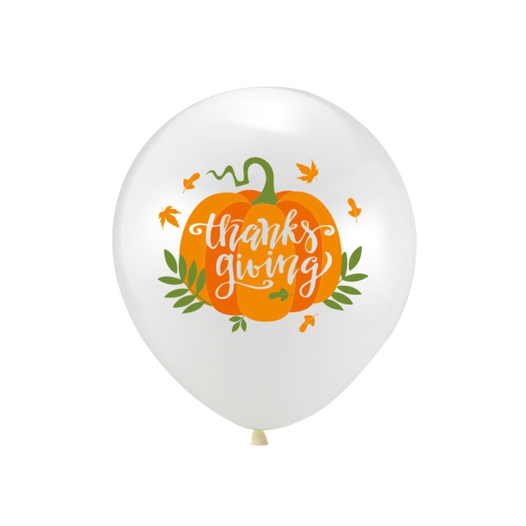 

30 PCS Thanksgiving Party Decorative Balloons(White)