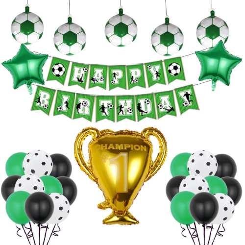 

29 in 1 Football Balloon Themed Trophy Combination Set Birthday Party Decoration(Set 3)