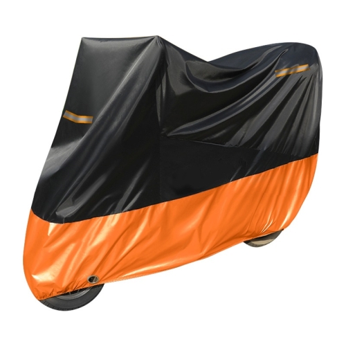 

Oxford Cloth Motorcycle Electric Car Sun Protection Rain Cover, Specification: L(Black Orange)