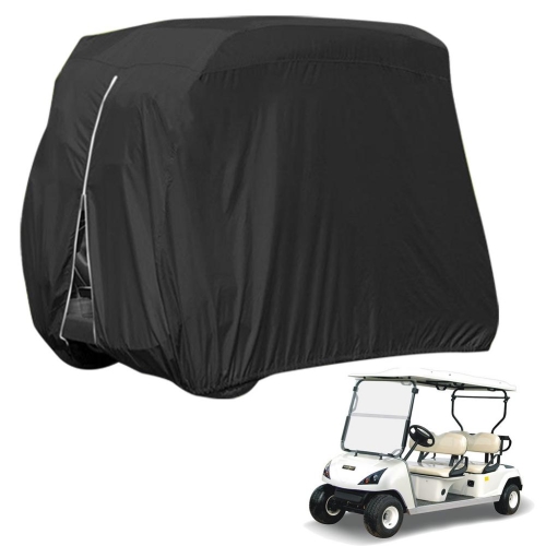 210D Oxford Cloth Golf Cart Cover Scooter Kart Dust Cover, Specification: 242 x 122 x 168 cm(Black)