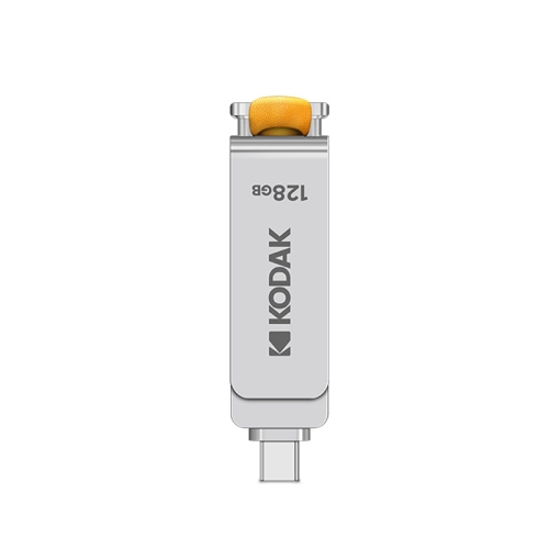 

Kodak K243C 2 In 1 Type-C/USB-C + USB3.1 High-speed Transfer U disk, Capacity: 128GB