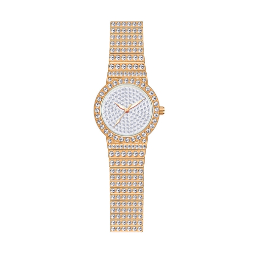

BS Bee Sister FA1101 Women Chain Watch Starry Diamonds Wrist watch(Rose Gold Diamonds Surface)