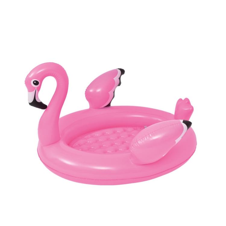

Children Inflatable Bath Tub Bubble Bottom Ocean Ball Pool, Color: Flamingo
