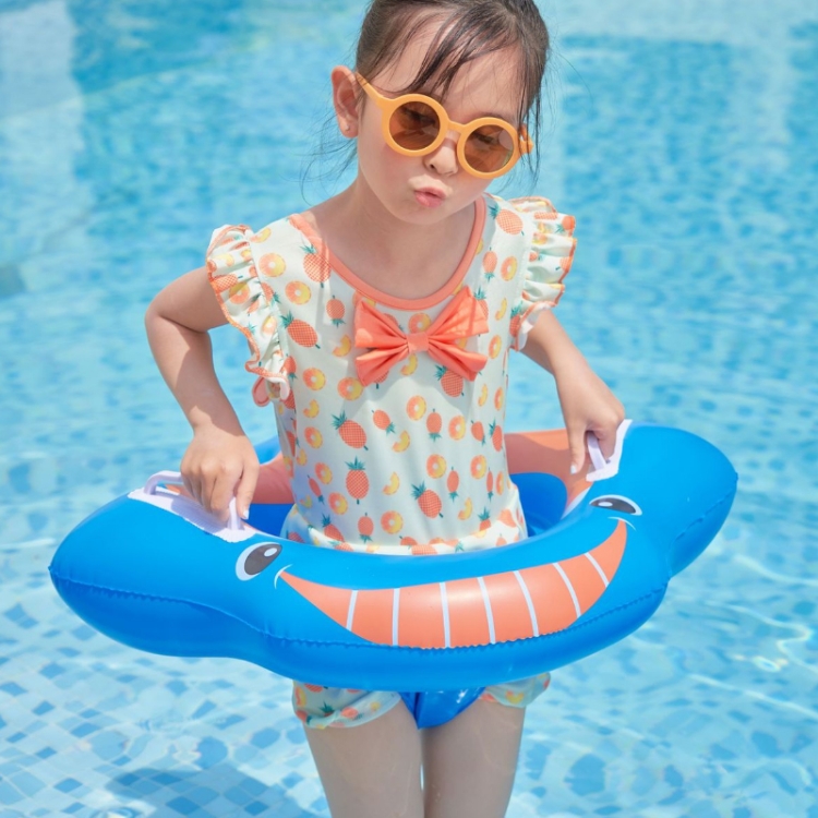 

Children Adult Cartoon Inflatable Swimming Ring, Pattern: New Blue Shark