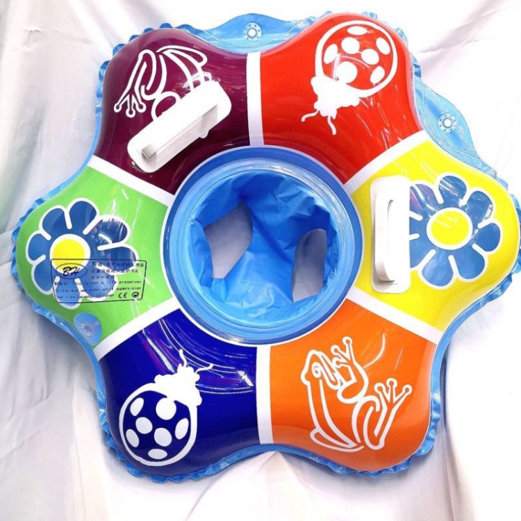 

Children Adult Cartoon Inflatable Swimming Ring, Pattern: Blue Hexagon