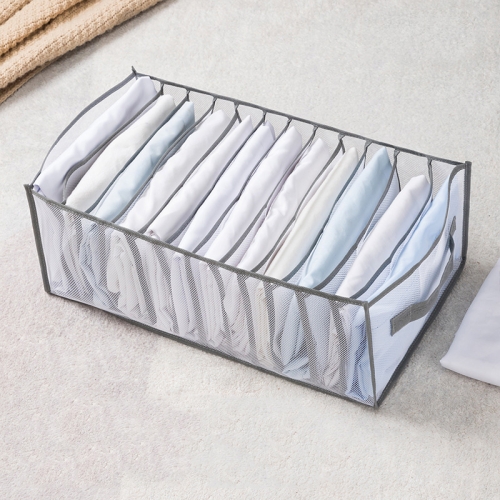 

Non-woven Clothing Sorting Storage Box Gray Portable 12 Grids